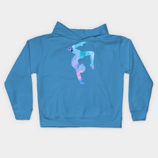 Gymnast Stag Handstand Rainbow Kids Hoodie